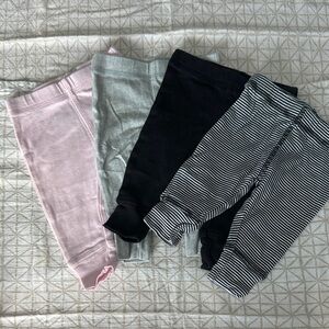 Gerber Baby Leggings - Black and White Stripes